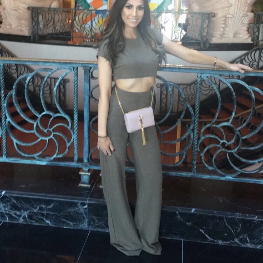 Fashion Nova Olive 2 piece set